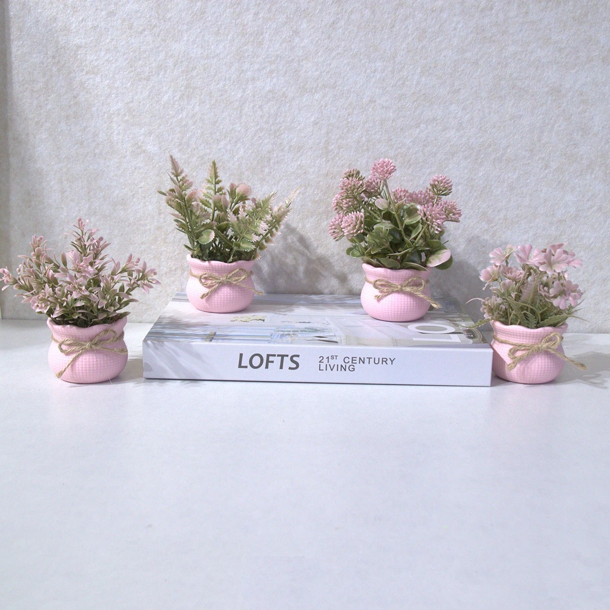 Mini Artificial Pink Series Fl - Home Office Layout 评论和价格
