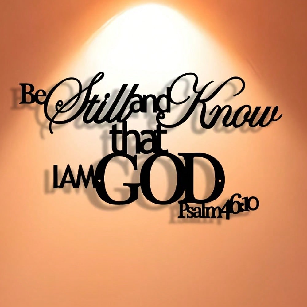 God Word Metal Wall Plaque Chr - Home Office Room Inspiration 评论和价格