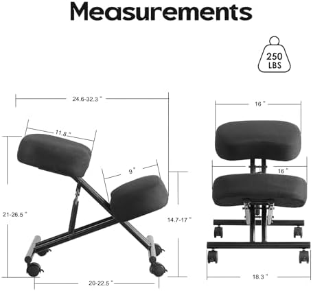 Kneeling Chair Linen Ergonomic - Ergonomic Office Chair 评论和价格
