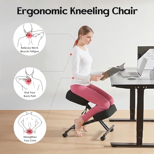 Kneeling Chair Linen Ergonomic - Ergonomic Office Chair 评论和价格
